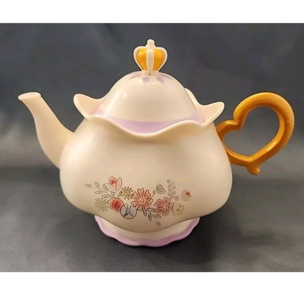Disney Princess Teapot Toy Pouring & Musical Sounds Play Magical Tea Party Works
